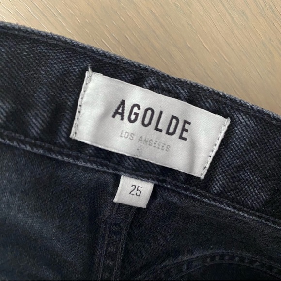 Agolde Dee Vintage High Rise Short washed black - Picture 9 of 10